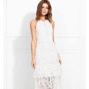 Rachel Zoe Annalise Guipure Lace Midi Dress